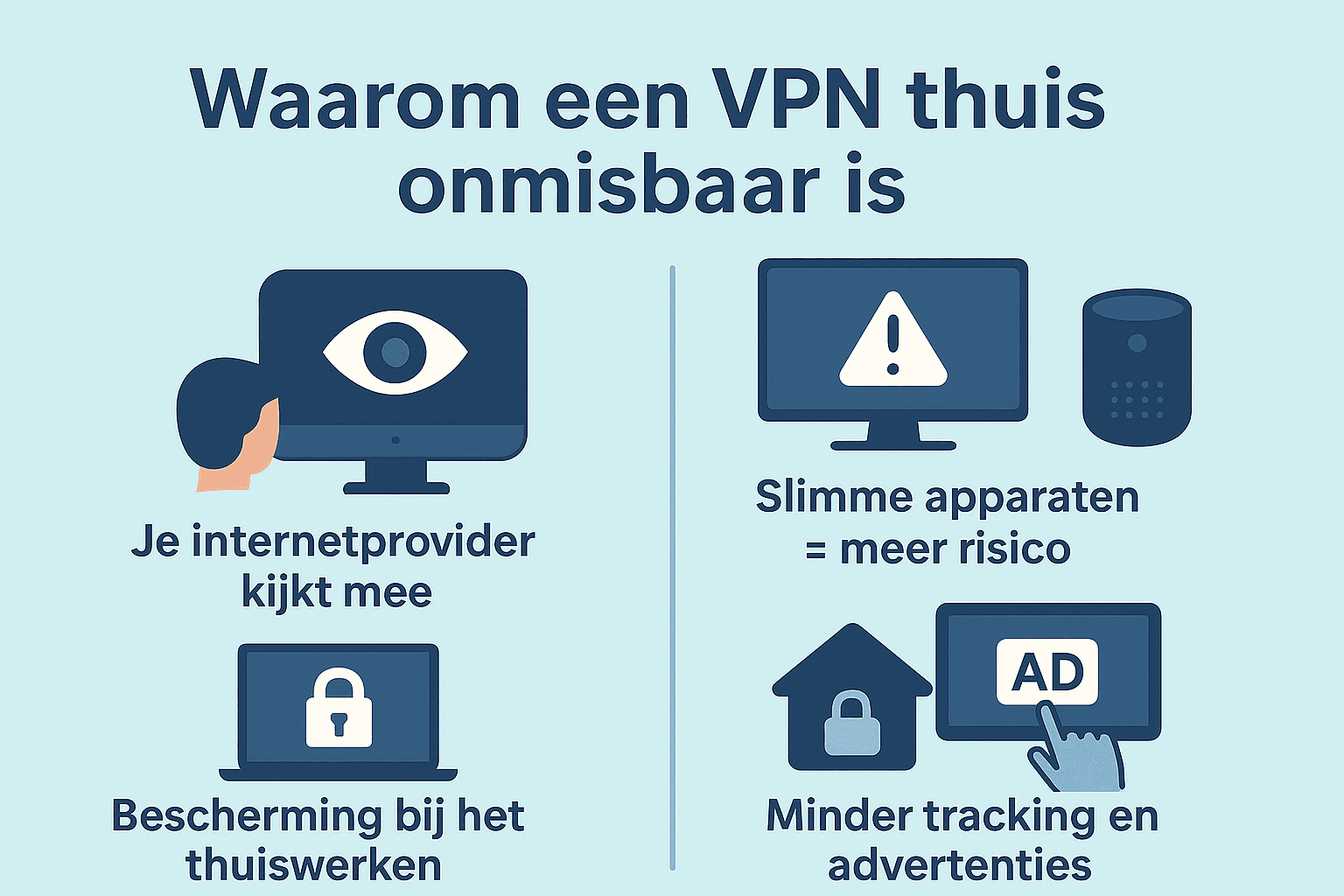 Waarom een VPN thuis onmisbaar is